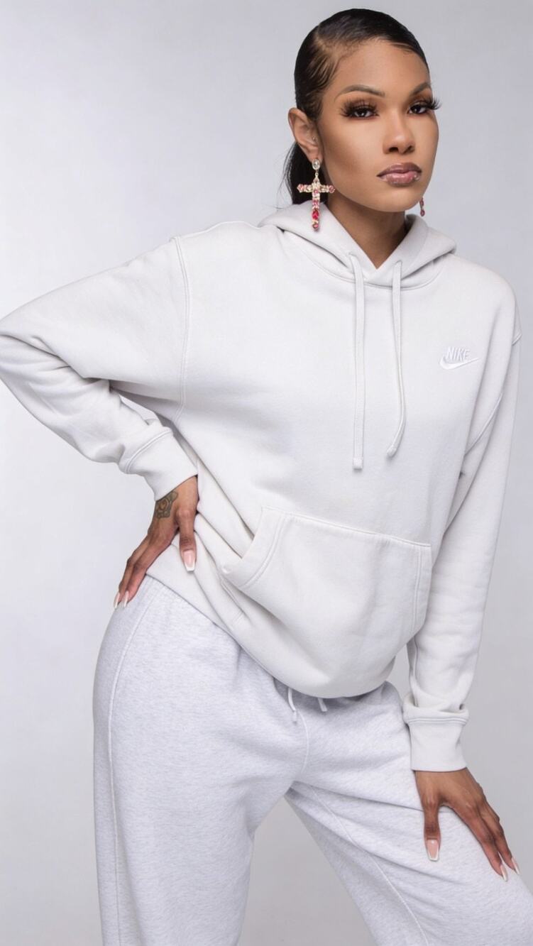 Nike Pullover Hoodie, Cotton Blend Athletic Sweatshirt Casual Everyday Essential